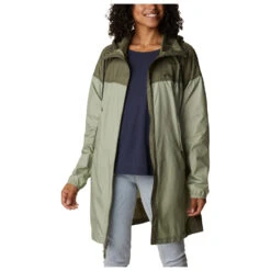 Columbia Women's Flash Challenger Long Windbreaker - Mantel -Skiausrüstungs Geschäft columbia womens flash challenger long windbreaker mantel detail 4