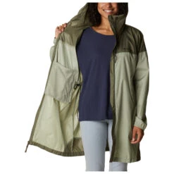 Columbia Women's Flash Challenger Long Windbreaker - Mantel -Skiausrüstungs Geschäft columbia womens flash challenger long windbreaker mantel detail 5