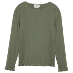 Minymo Girl's T-Shirt L/S Rib - Longsleeve