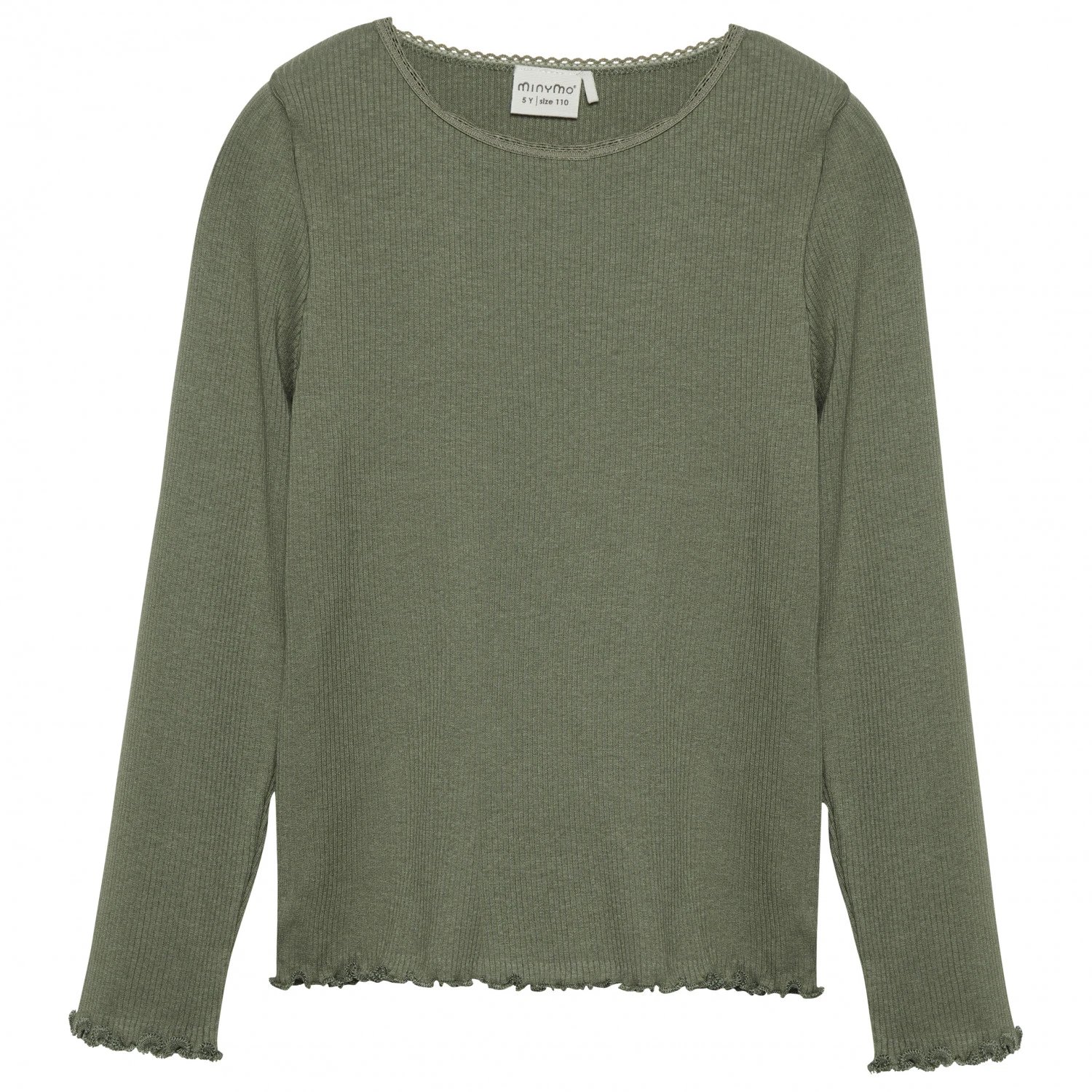 Minymo Girl's T-Shirt L/S Rib - Longsleeve 3 Minymo Girl's T-Shirt L/S Rib - Longsleeve